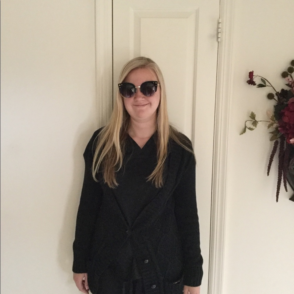 Pierre Balmain Black & Gold Cat Eye Sunglasses NWC - Picture 6 of 6